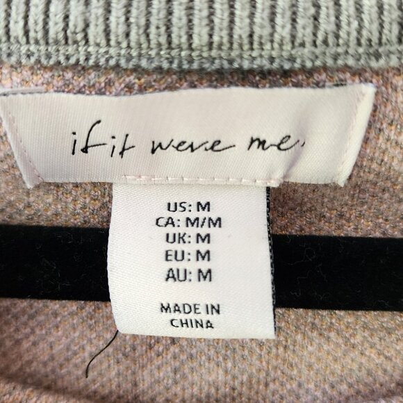 Cute Cropped Crewneck Sweater | Junior's Medium | Pink Donuts Frosting Sprinkles - Picture 5 of 6